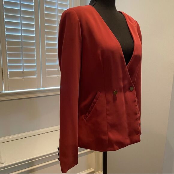 Forever 21 Deep V-Neck Lightweight Blazer - Picture 2 of 7